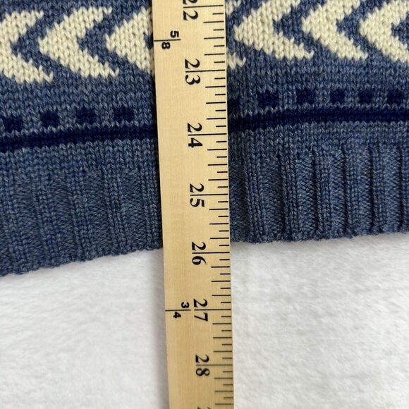 Ansett Pure Wool Zip Jacket Sweater men's SZ 20 Cardigan Sweater Australia Blue - Picture 8 of 16